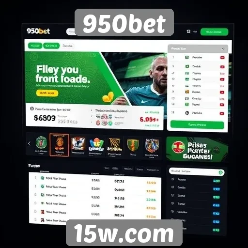 Análise da interface do usuário do site 950bet