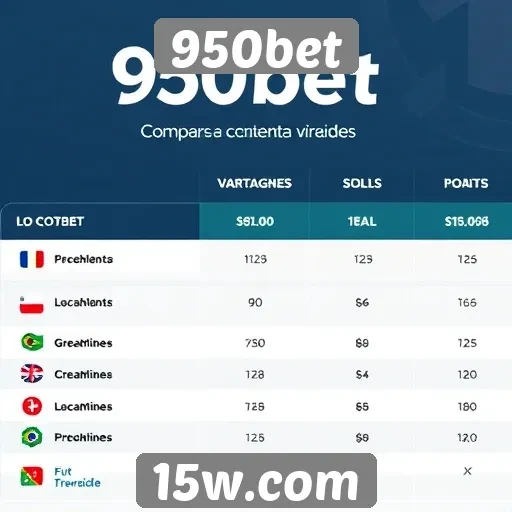 Comparação entre 950bet e concorrentes